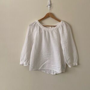 Madewell Cotton Spun White Blouse XS